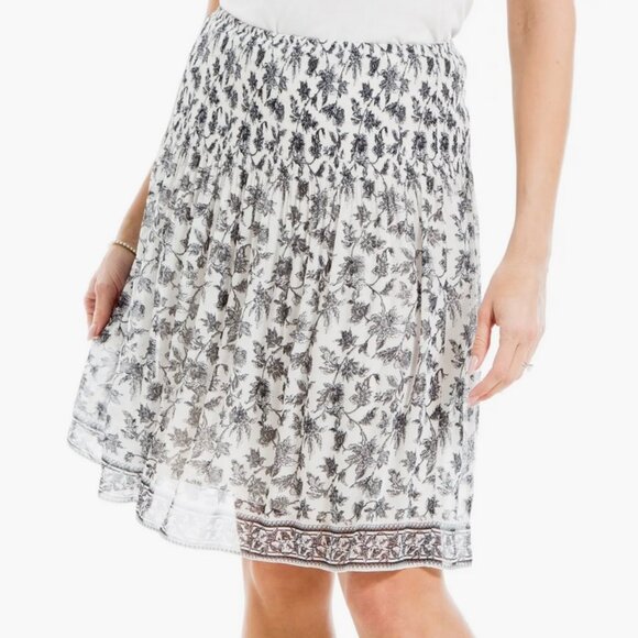 NWT Max Studio High Waist Floral A Line Skirt Women S - Picture 2 of 10